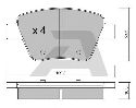 AISIN BPVW-2006 - Brake Pad Set, disc brake Rear Axle VW, SKODA, AUDI, SEAT