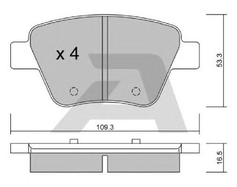 AISIN BPVW-2006 - Brake Pad Set, disc brake Rear Axle VW, SKODA, AUDI, SEAT