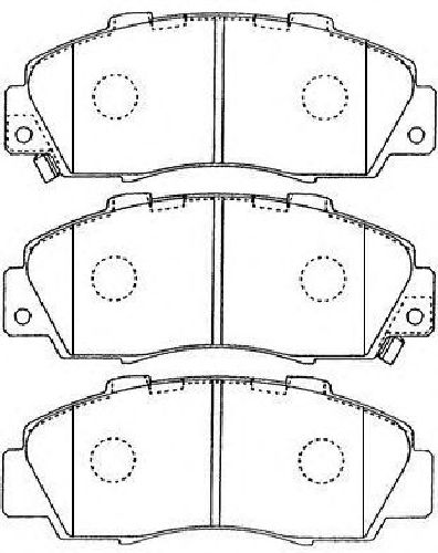 AISIN C1N018 - Brake Pad Set, disc brake Front Axle HONDA, ACURA