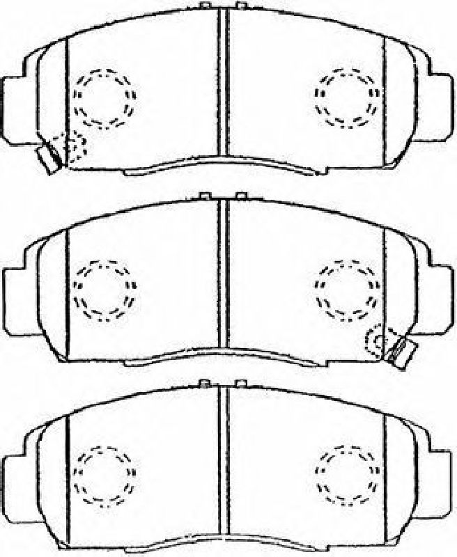 AISIN C1N026 - Brake Pad Set, disc brake Front Axle HONDA