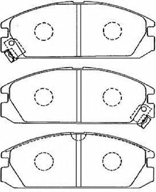 AISIN C1N033 - Brake Pad Set, disc brake