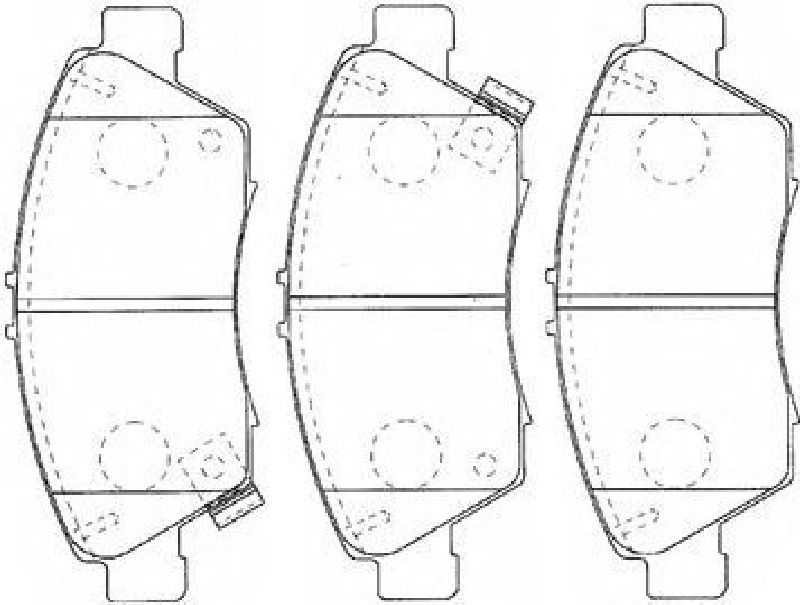 AISIN C1N041 - Brake Pad Set, disc brake Front Axle HONDA