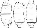 AISIN C1N041 - Brake Pad Set, disc brake Front Axle HONDA