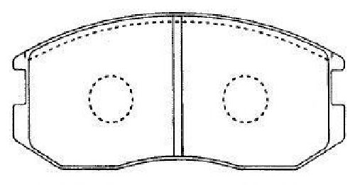 AISIN D1N011 - Brake Pad Set, disc brake