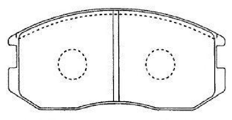 AISIN D1N011 - Brake Pad Set, disc brake