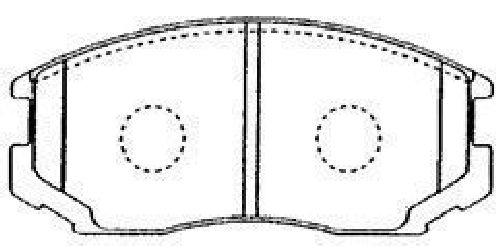 AISIN D1N013 - Brake Pad Set, disc brake