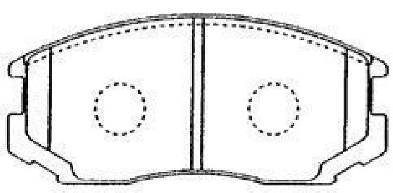 AISIN D1N013 - Brake Pad Set, disc brake