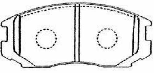 AISIN D1N014 - Brake Pad Set, disc brake