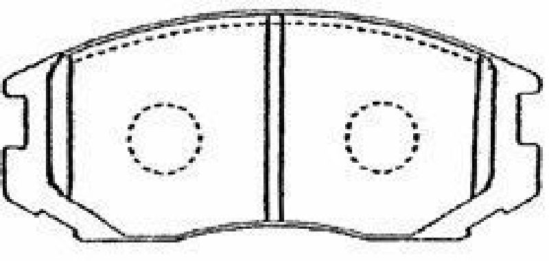 AISIN D1N014 - Brake Pad Set, disc brake