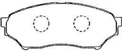 AISIN D1N021 - Brake Pad Set, disc brake