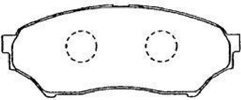 AISIN D1N021 - Brake Pad Set, disc brake