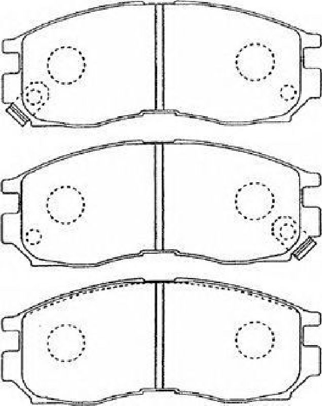 AISIN D1N035 - Brake Pad Set, disc brake