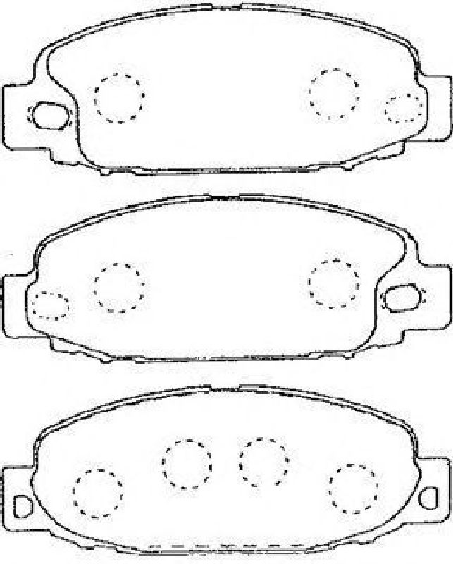 AISIN D1N038 - Brake Pad Set, disc brake