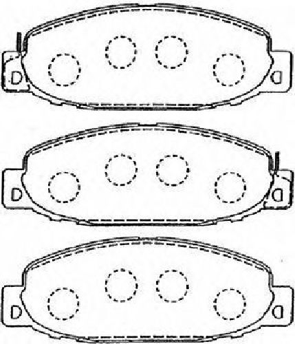 AISIN D1N039 - Brake Pad Set, disc brake