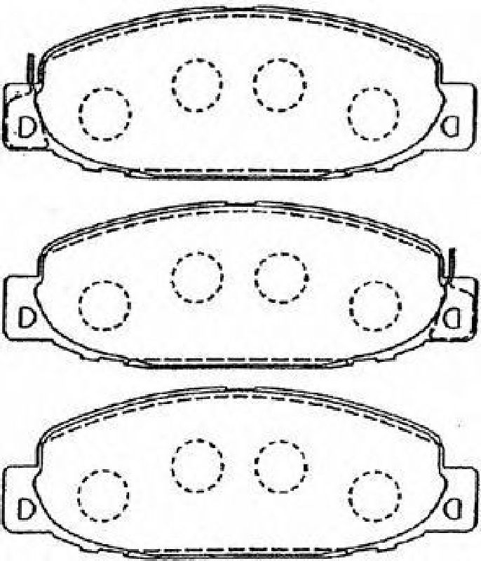 AISIN D1N039 - Brake Pad Set, disc brake