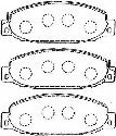 AISIN D1N039 - Brake Pad Set, disc brake