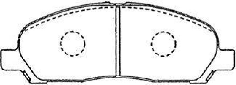 AISIN D1N045 - Brake Pad Set, disc brake