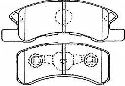 AISIN D1N046 - Brake Pad Set, disc brake Front Axle DAIHATSU, MITSUBISHI