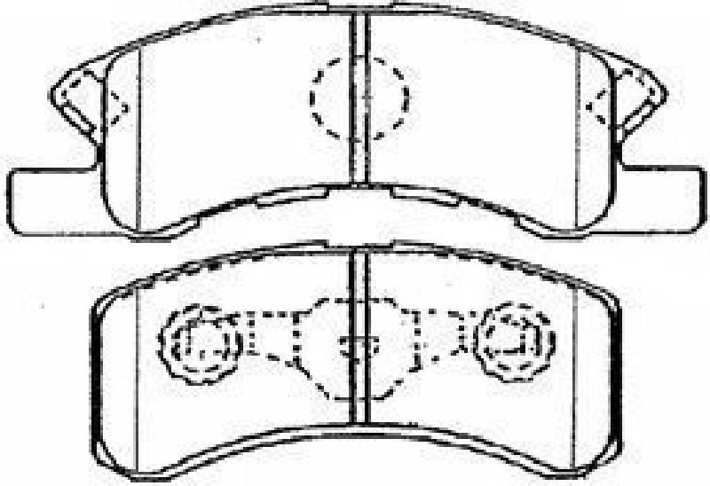 AISIN D1N046 - Brake Pad Set, disc brake Front Axle DAIHATSU, MITSUBISHI