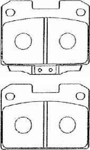 AISIN D2N012 - Brake Pad Set, disc brake