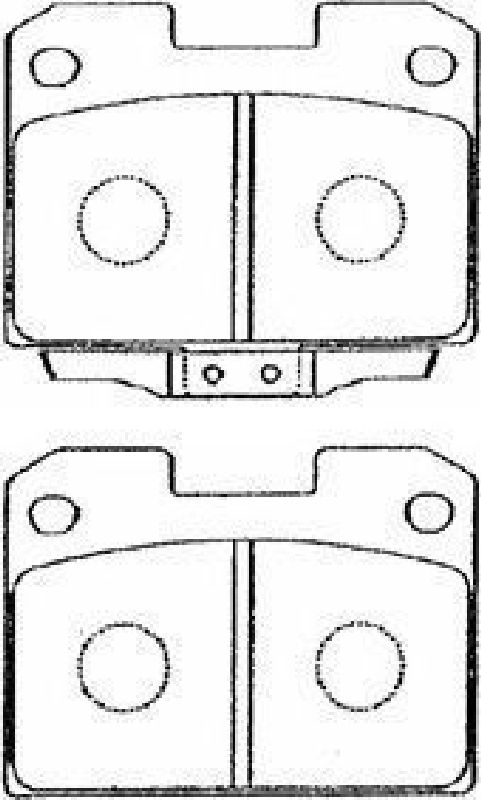 AISIN D2N012 - Brake Pad Set, disc brake