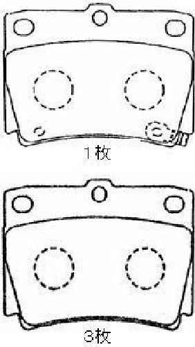 AISIN D2N022 - Brake Pad Set, disc brake Rear Axle MITSUBISHI