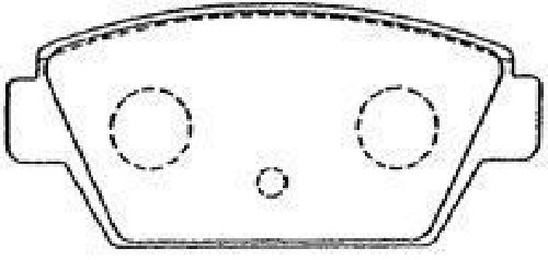 AISIN D2N028 - Brake Pad Set, disc brake