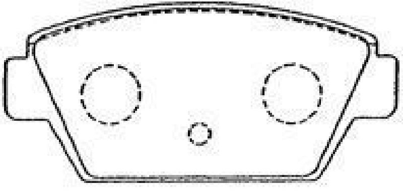 AISIN D2N028 - Brake Pad Set, disc brake