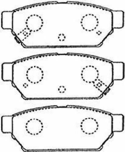 AISIN D2N040 - Brake Pad Set, disc brake