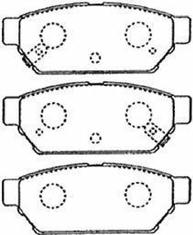 AISIN D2N040 - Brake Pad Set, disc brake