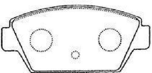 AISIN D2N041 - Brake Pad Set, disc brake