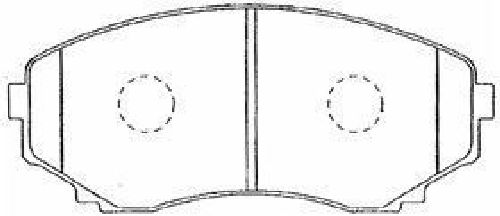 AISIN E1N004 - Brake Pad Set, disc brake