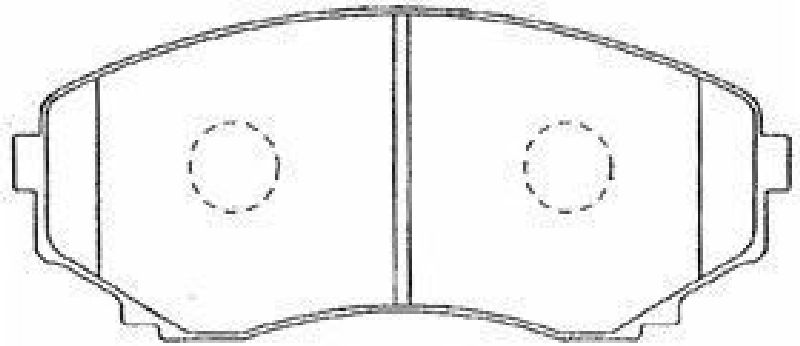 AISIN E1N004 - Brake Pad Set, disc brake