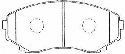 AISIN E1N004 - Brake Pad Set, disc brake