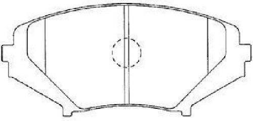 AISIN E1N006 - Brake Pad Set, disc brake Front Axle MAZDA