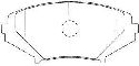 AISIN E1N006 - Brake Pad Set, disc brake Front Axle MAZDA