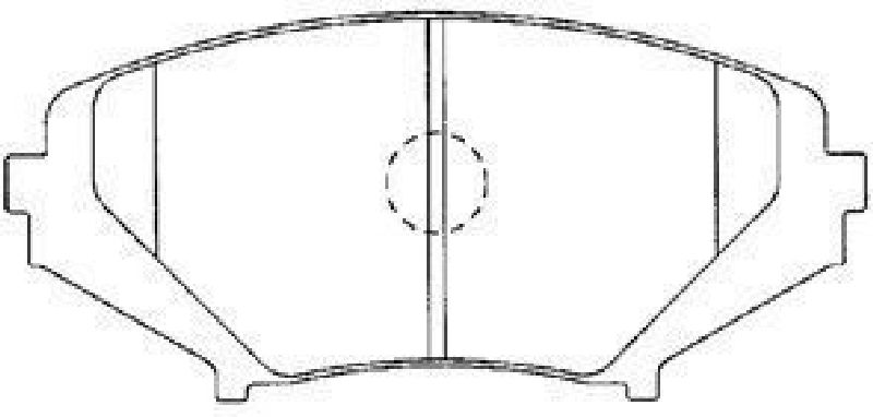 AISIN E1N006 - Brake Pad Set, disc brake Front Axle MAZDA