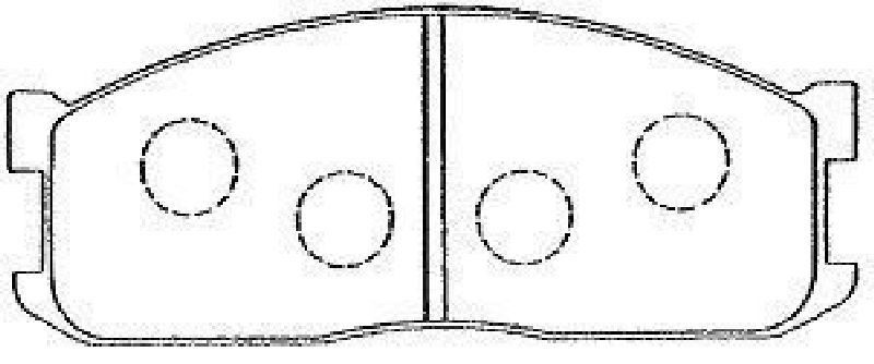 AISIN E1N008 - Brake Pad Set, disc brake