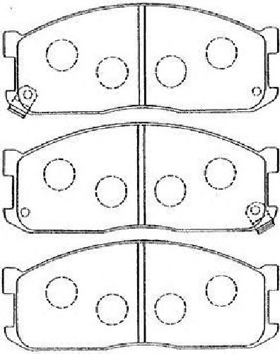 AISIN E1N009 - Brake Pad Set, disc brake