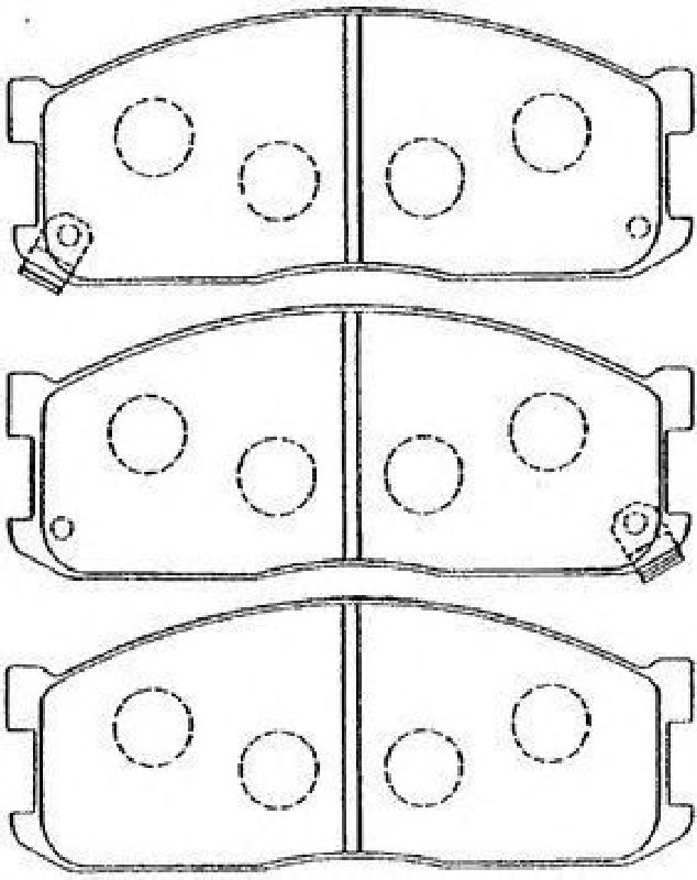 AISIN E1N009 - Brake Pad Set, disc brake