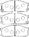 AISIN E1N009 - Brake Pad Set, disc brake