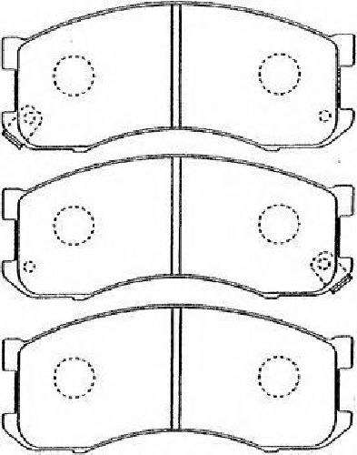 AISIN E1N018 - Brake Pad Set, disc brake