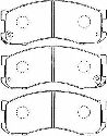 AISIN E1N018 - Brake Pad Set, disc brake