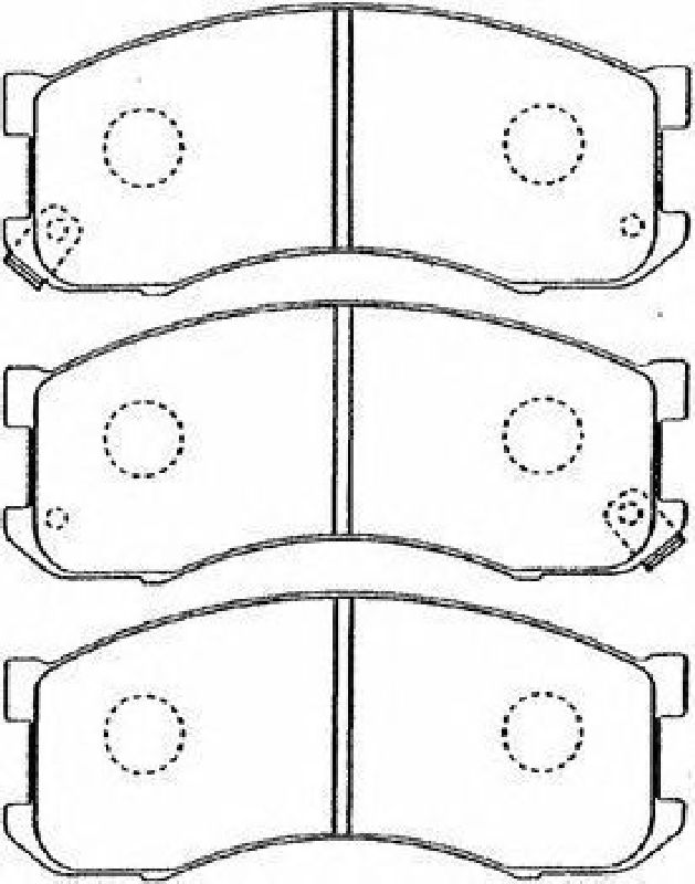 AISIN E1N018 - Brake Pad Set, disc brake