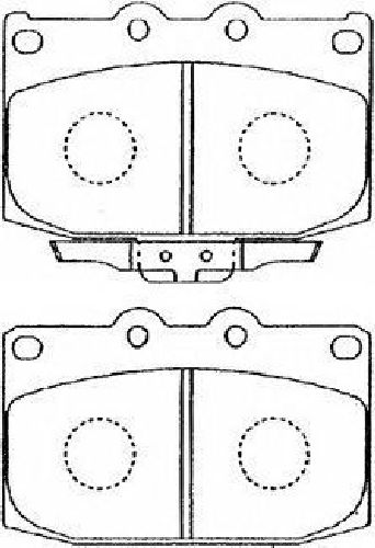 AISIN E1N019 - Brake Pad Set, disc brake