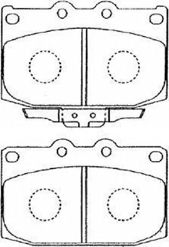 AISIN E1N019 - Brake Pad Set, disc brake