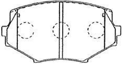 AISIN E1N022 - Brake Pad Set, disc brake