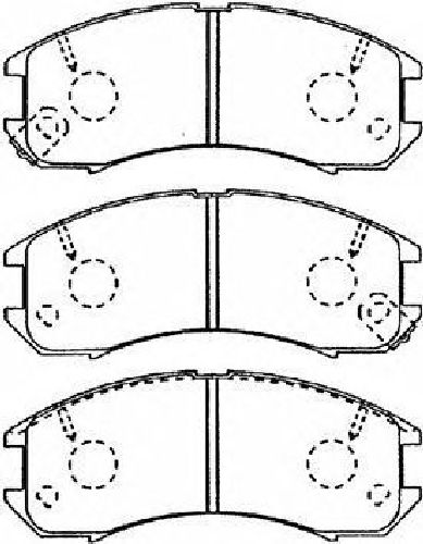 AISIN E1N035 - Brake Pad Set, disc brake