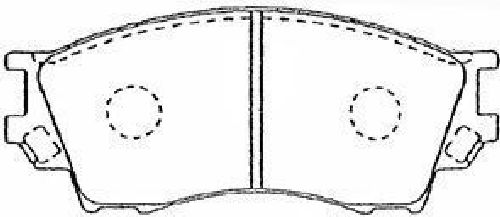 AISIN E1N038 - Brake Pad Set, disc brake