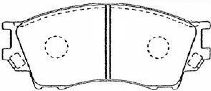 AISIN E1N038 - Brake Pad Set, disc brake